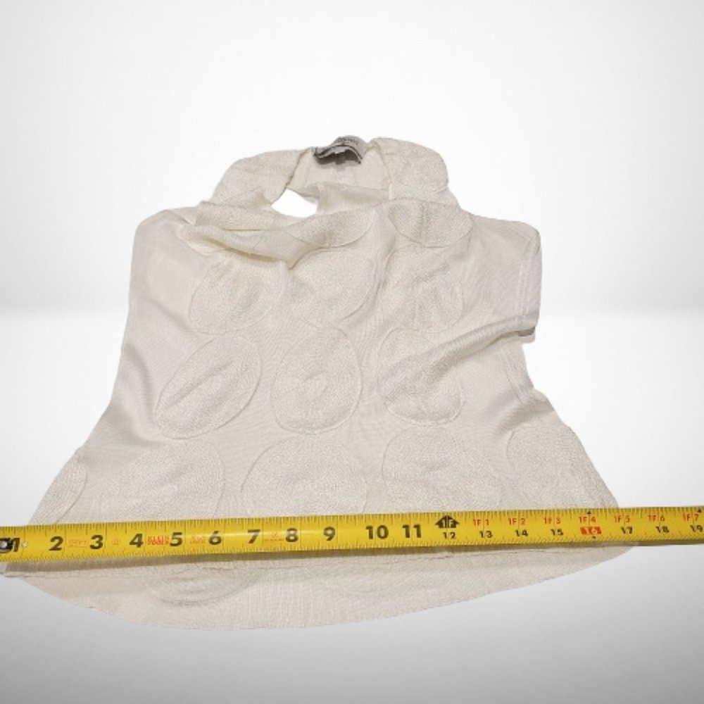 YVES  SAINT LAURENT STUNNING EMBROIDERED FORMAL TANK TOP - SIZE SMALL - Picture 12 of 13